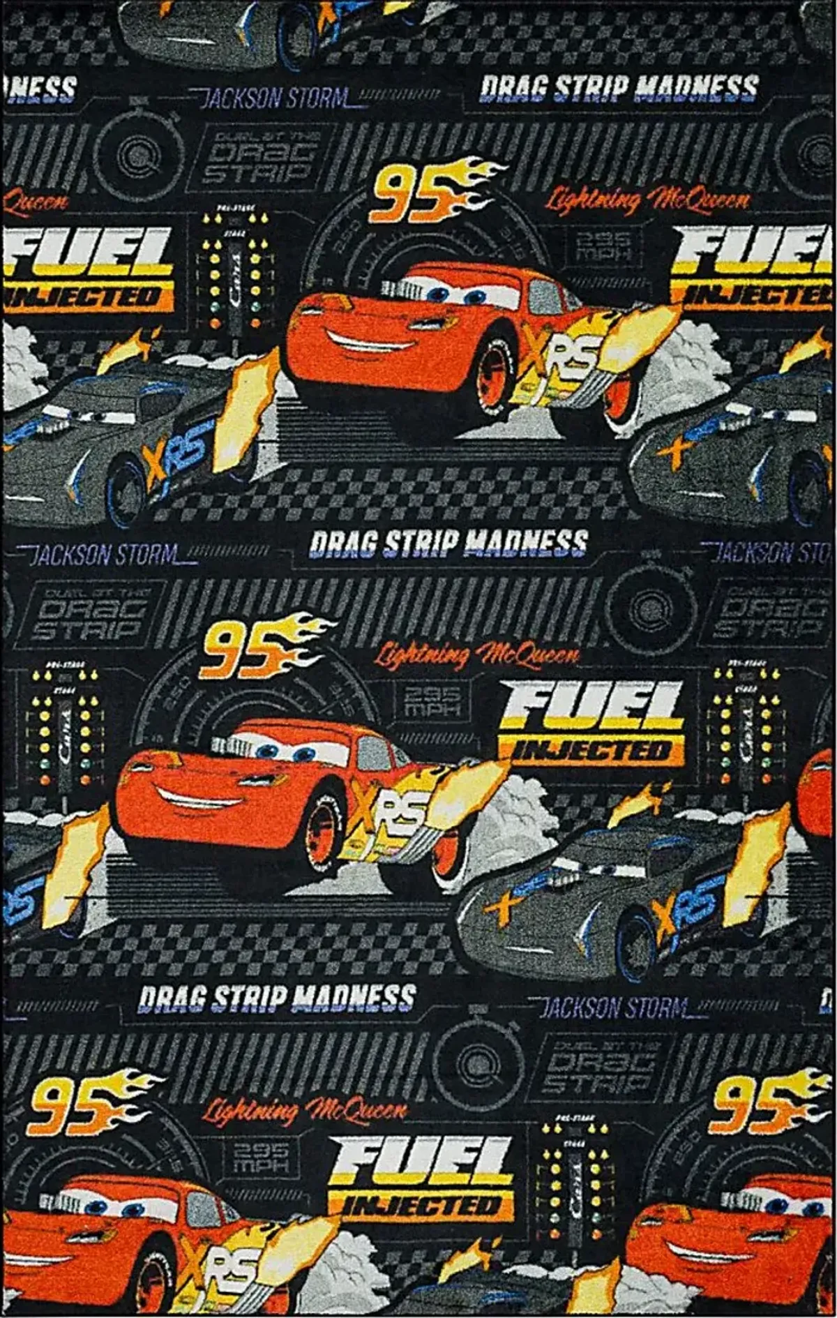 Kids Disney Drag Strip Multi 3'5 x 5'2 Rug