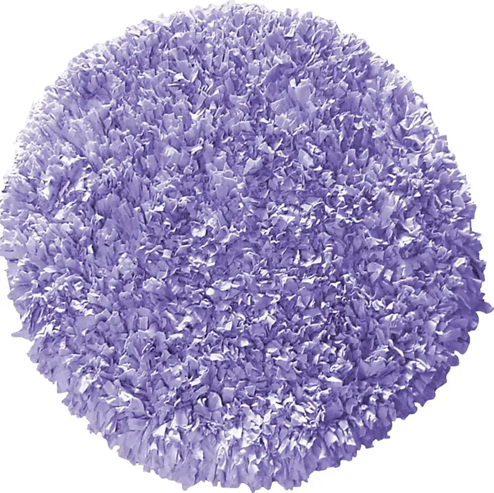 Kids Fuzzy Clouds Lavender 4' Round Rug