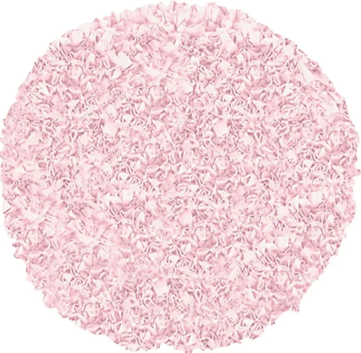 Kids Fuzzy Clouds Pink 4' Round Rug