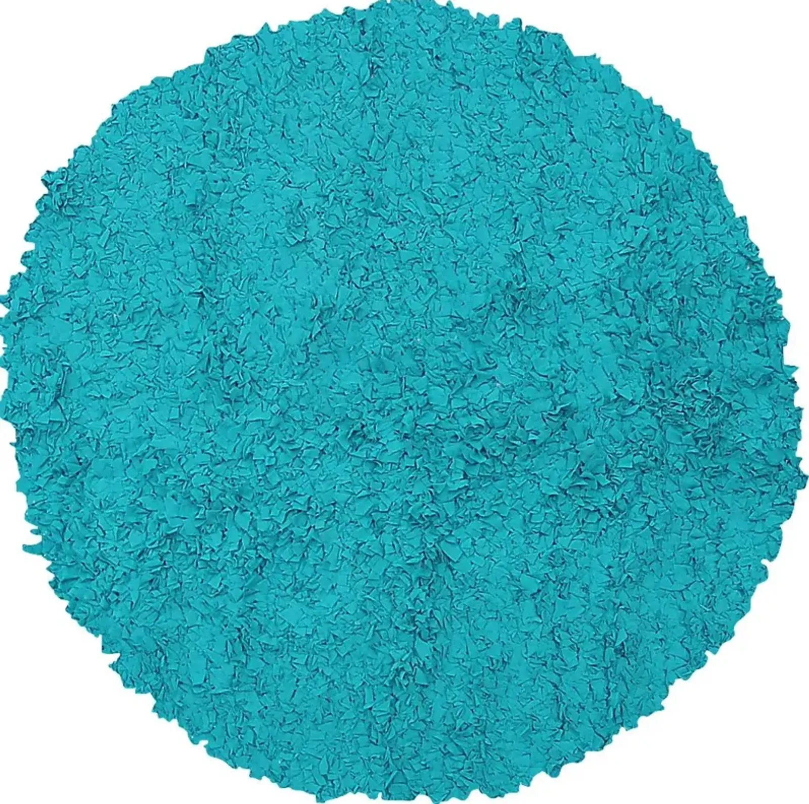 Kids Fuzzy Clouds Teal 4' Round Rug