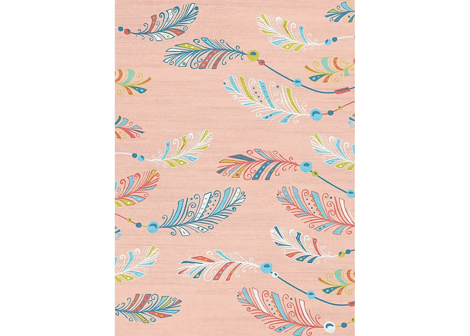 Kids Arlo Feather Pink 5' x 7' Rug