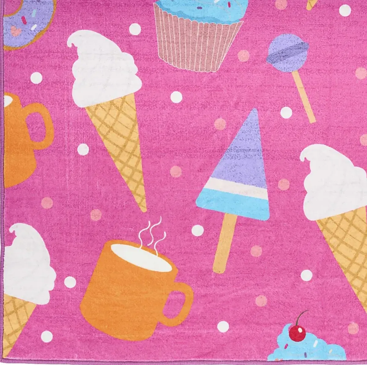 Kids Glampop Pink 5' x 7' Rug