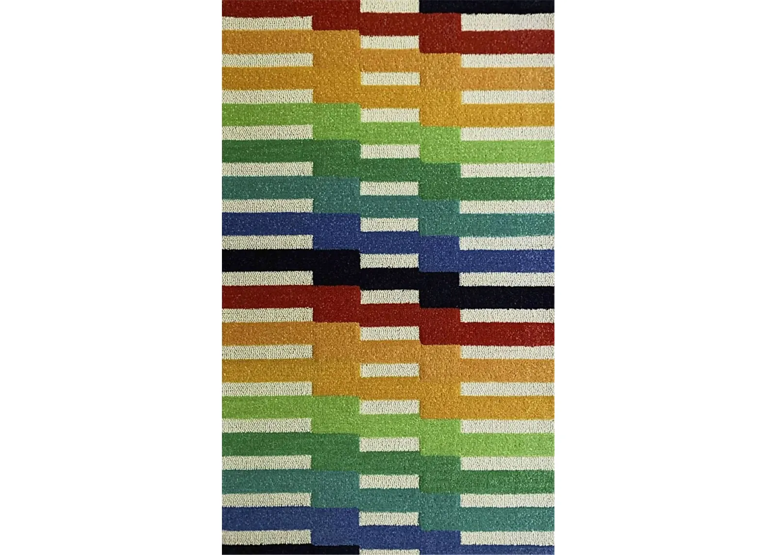 Kids Offbeat Rainbow Multi 2'8 x 4'8 Rug