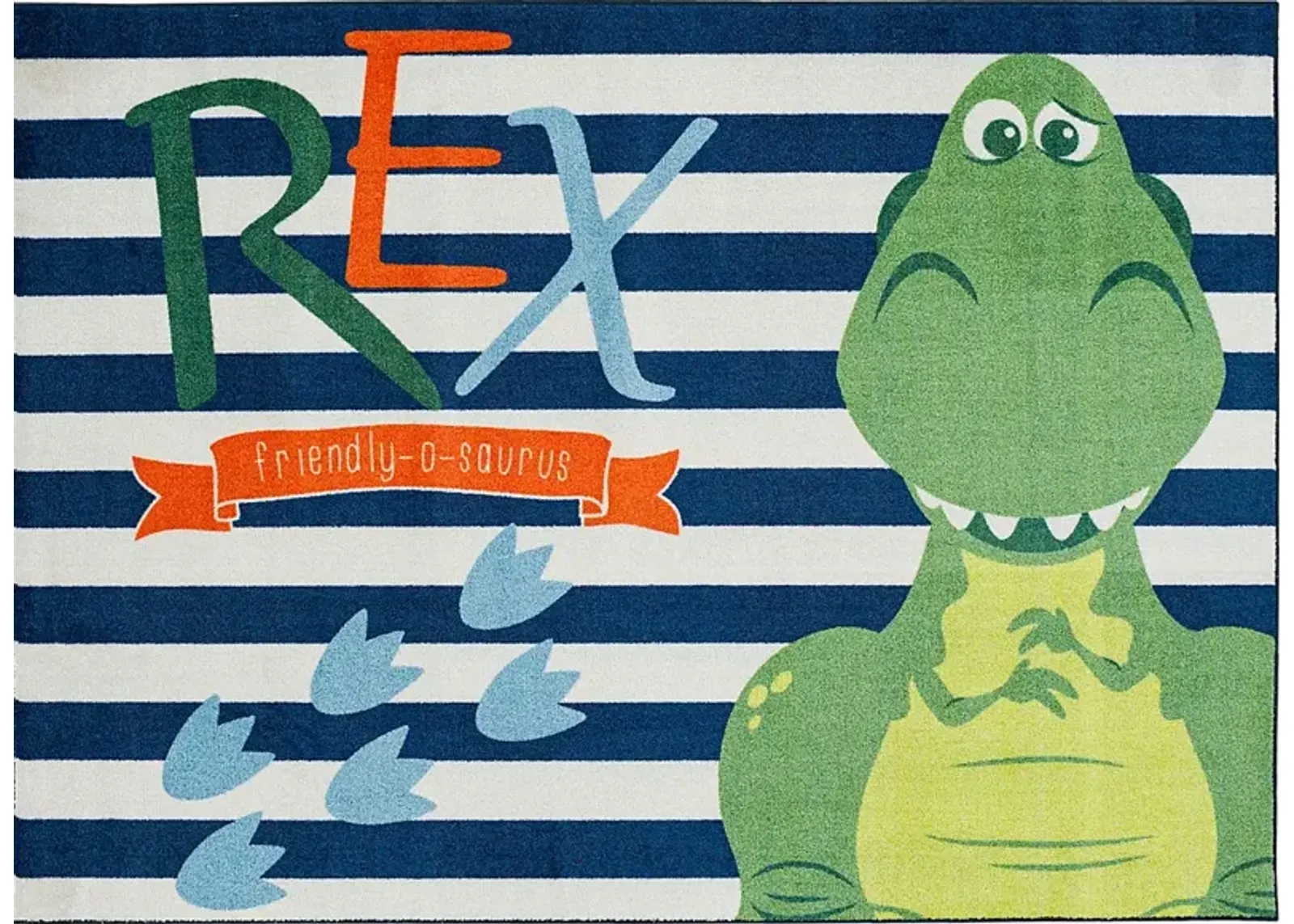 Disney Toy Story Rex Navy 5' x 7' Rug