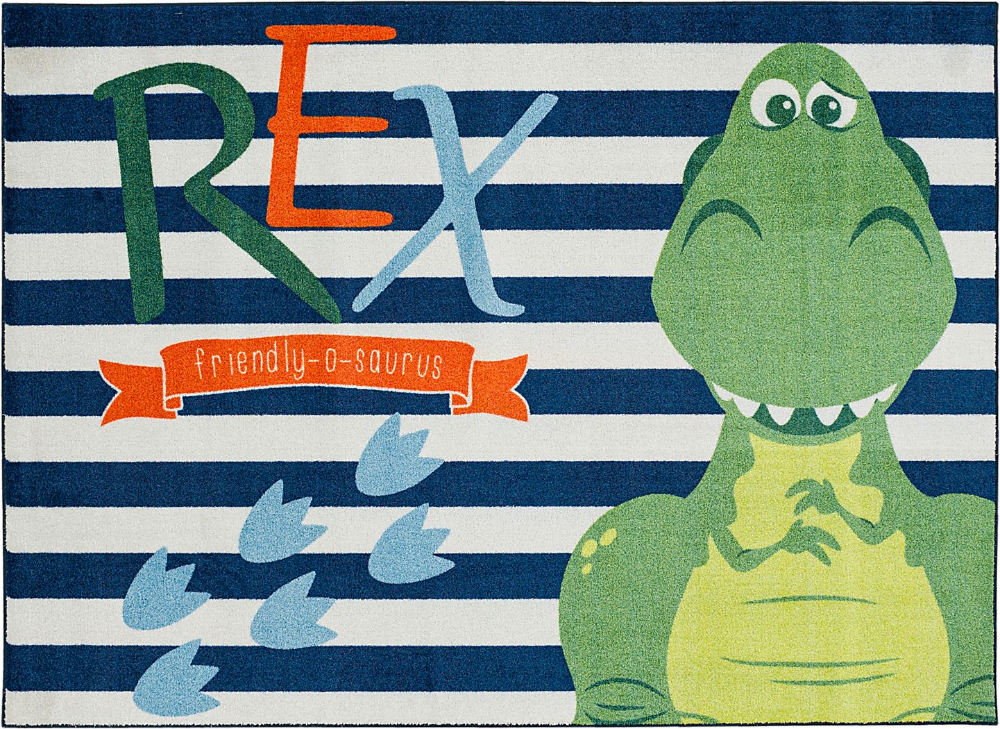 Disney Toy Story Rex Navy 5' x 7' Rug