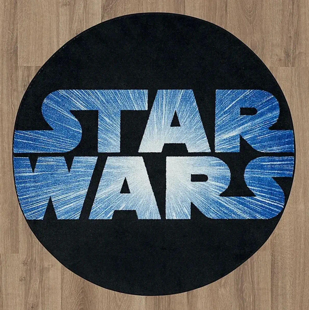 Kids Star Wars Force Black 5' Round Rug