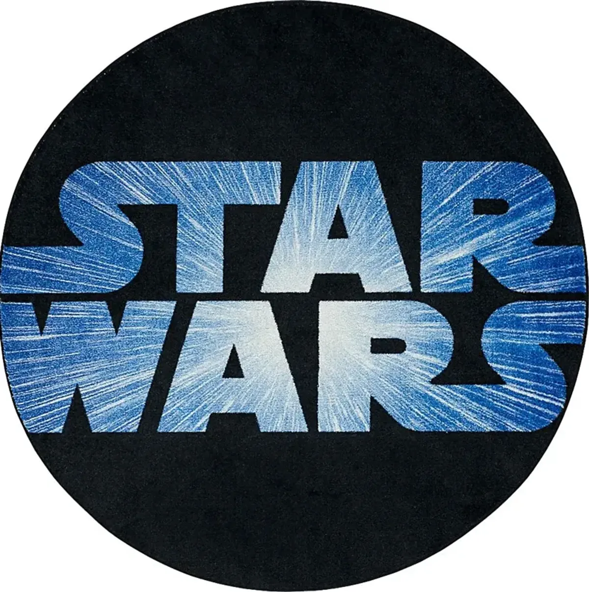 Kids Star Wars Force Black 5' Round Rug