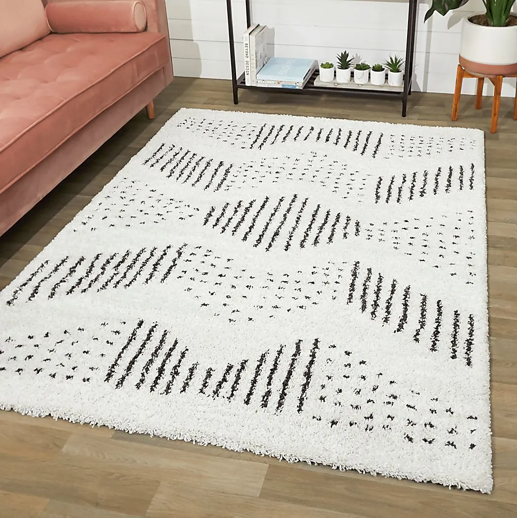 Kids Janoal White/Gray 5'3 x 7' Rug