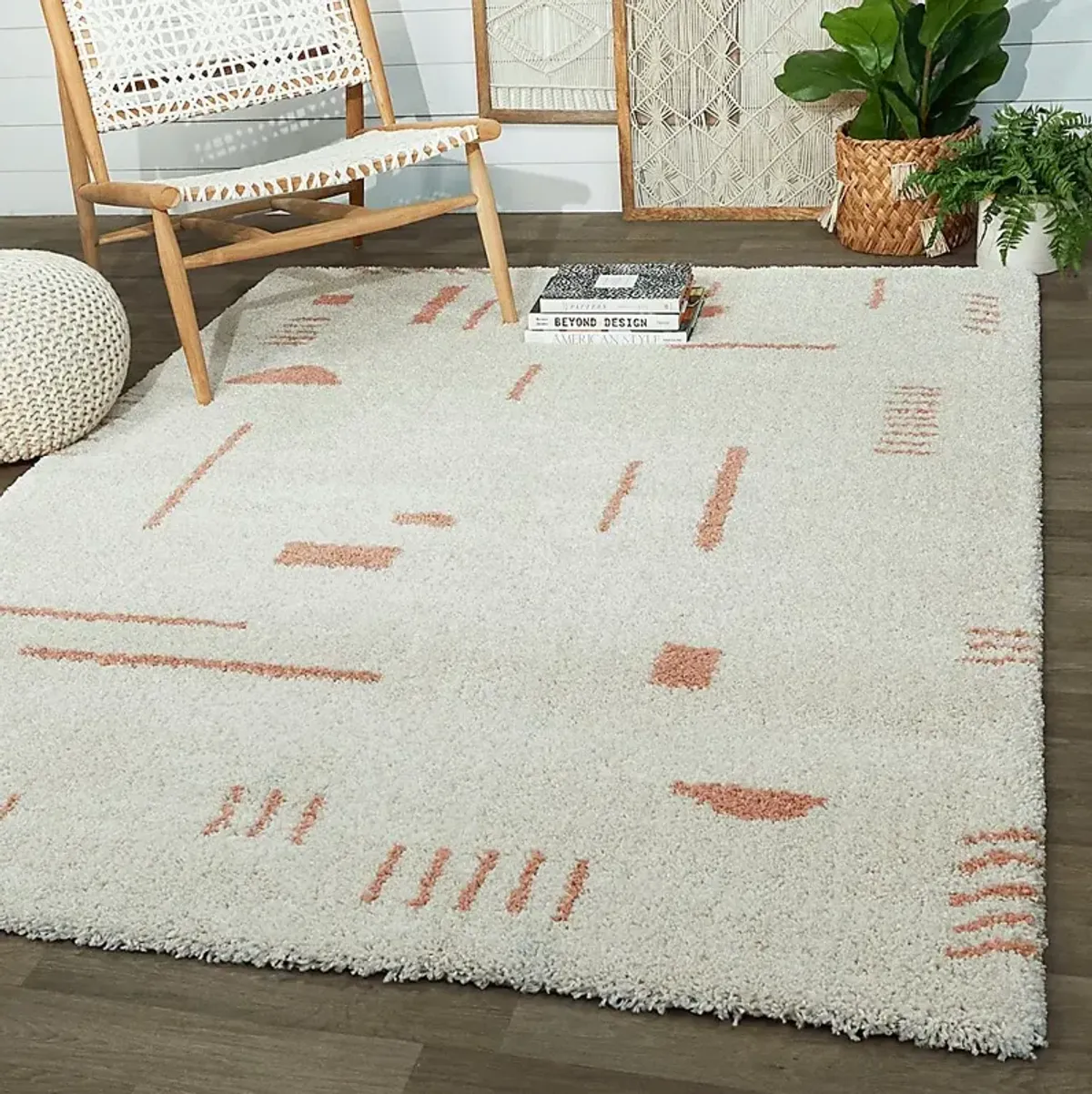 Kids Pailoap White/Pink 5'3 x 7' Rug