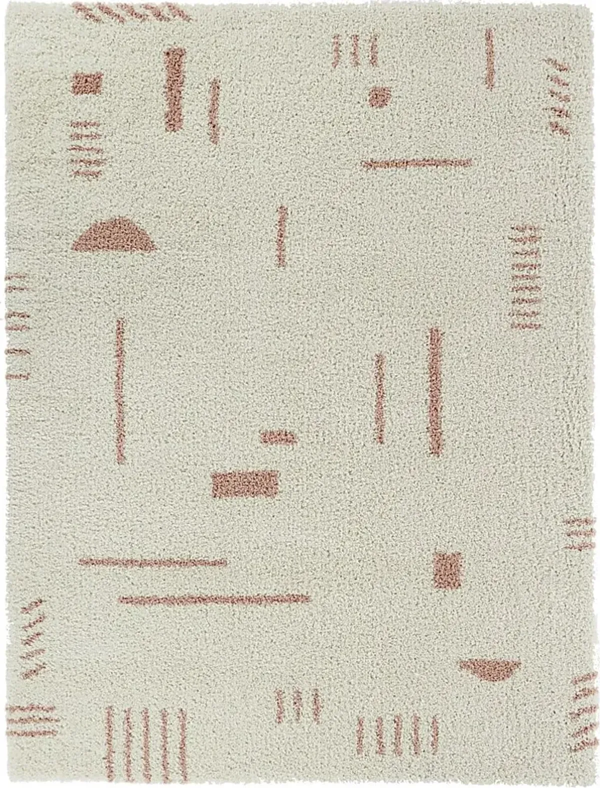 Kids Pailoap White/Pink 6'7 x 9' Rug