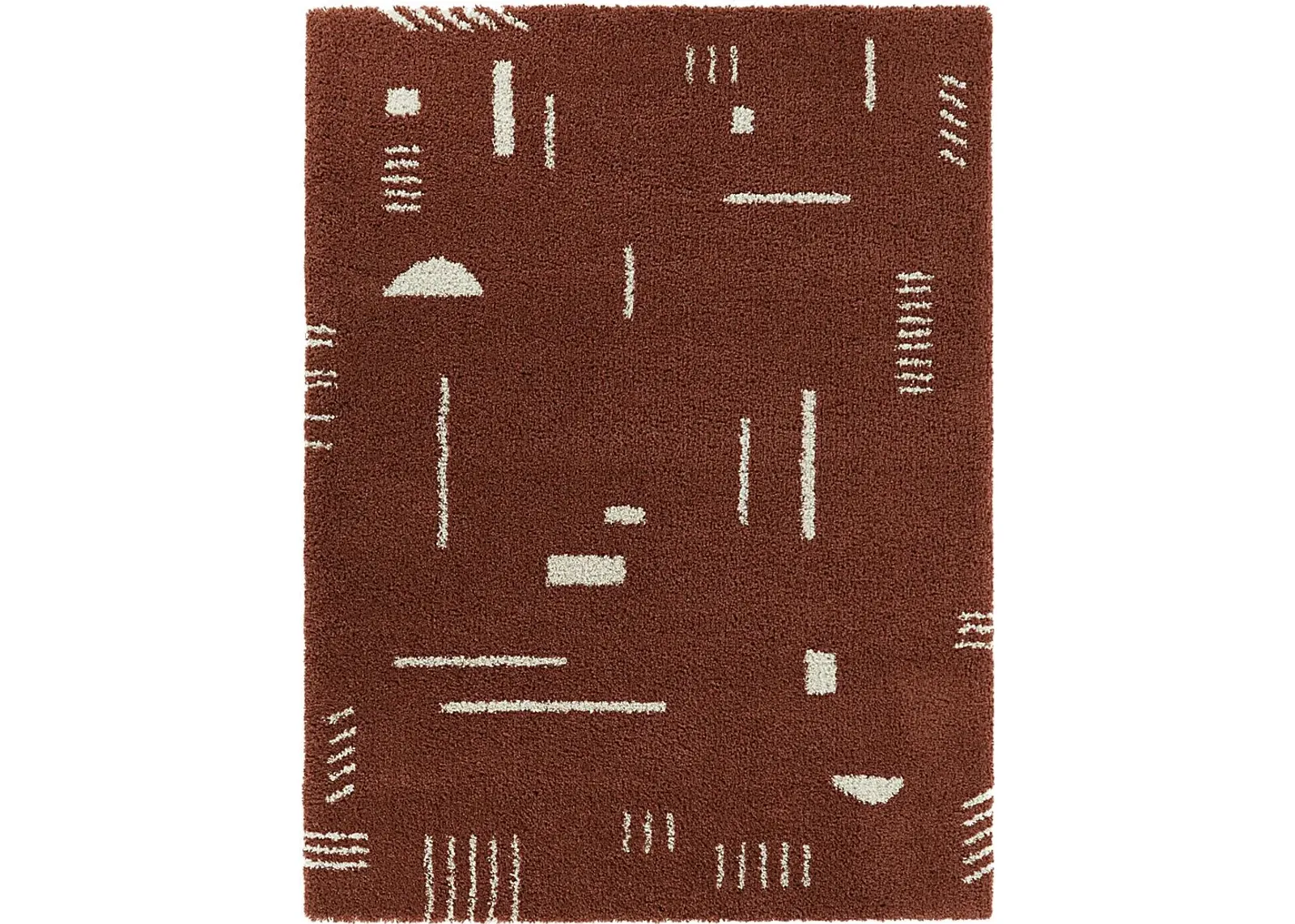 Kids Pailoap Rust/White 5'3 x 7' Rug