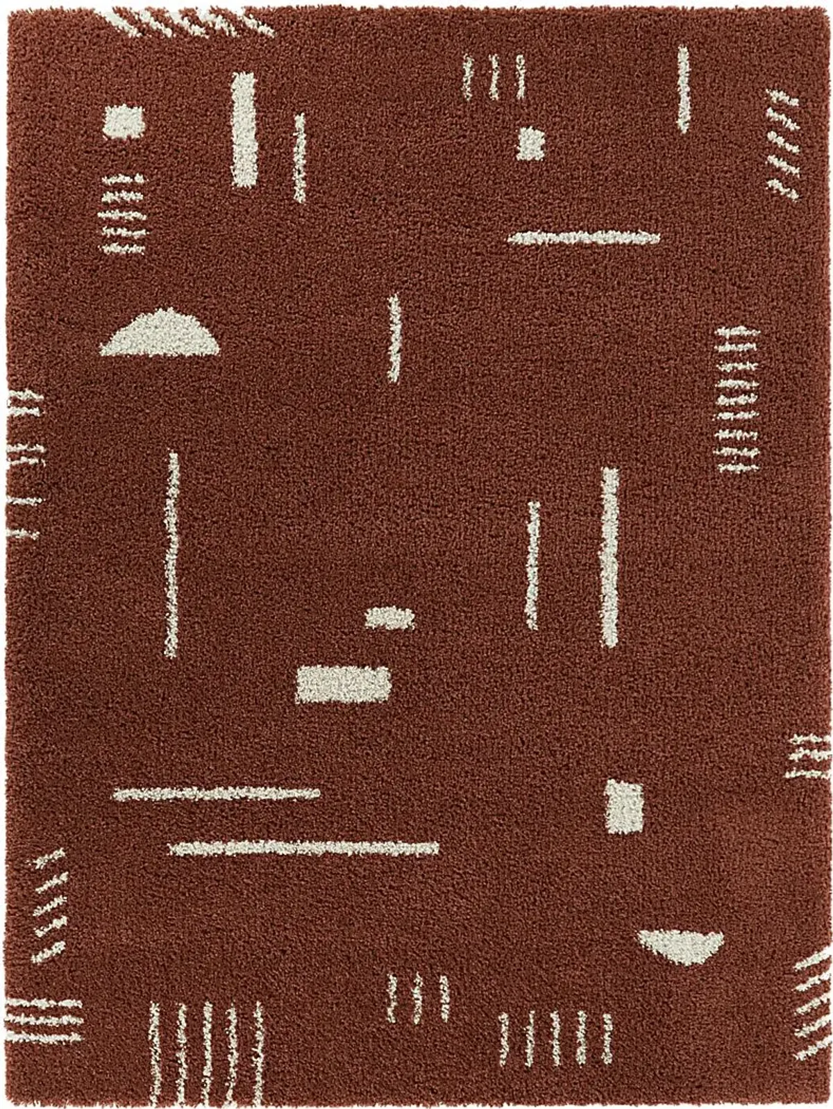 Kids Pailoap Rust/White 5'3 x 7' Rug