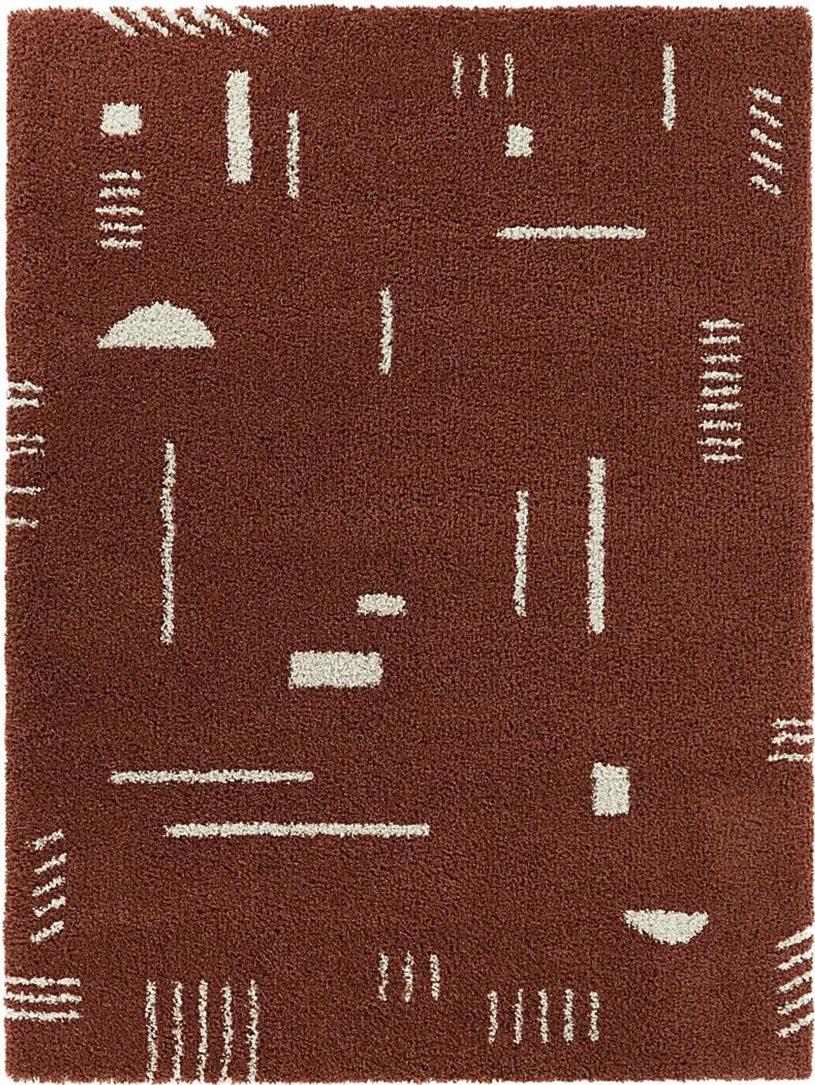 Kids Pailoap Rust/White 6'7 x 9' Rug