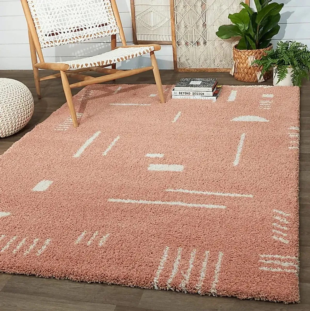 Kids Pailoap Pink/White 6'7 x 9' Rug