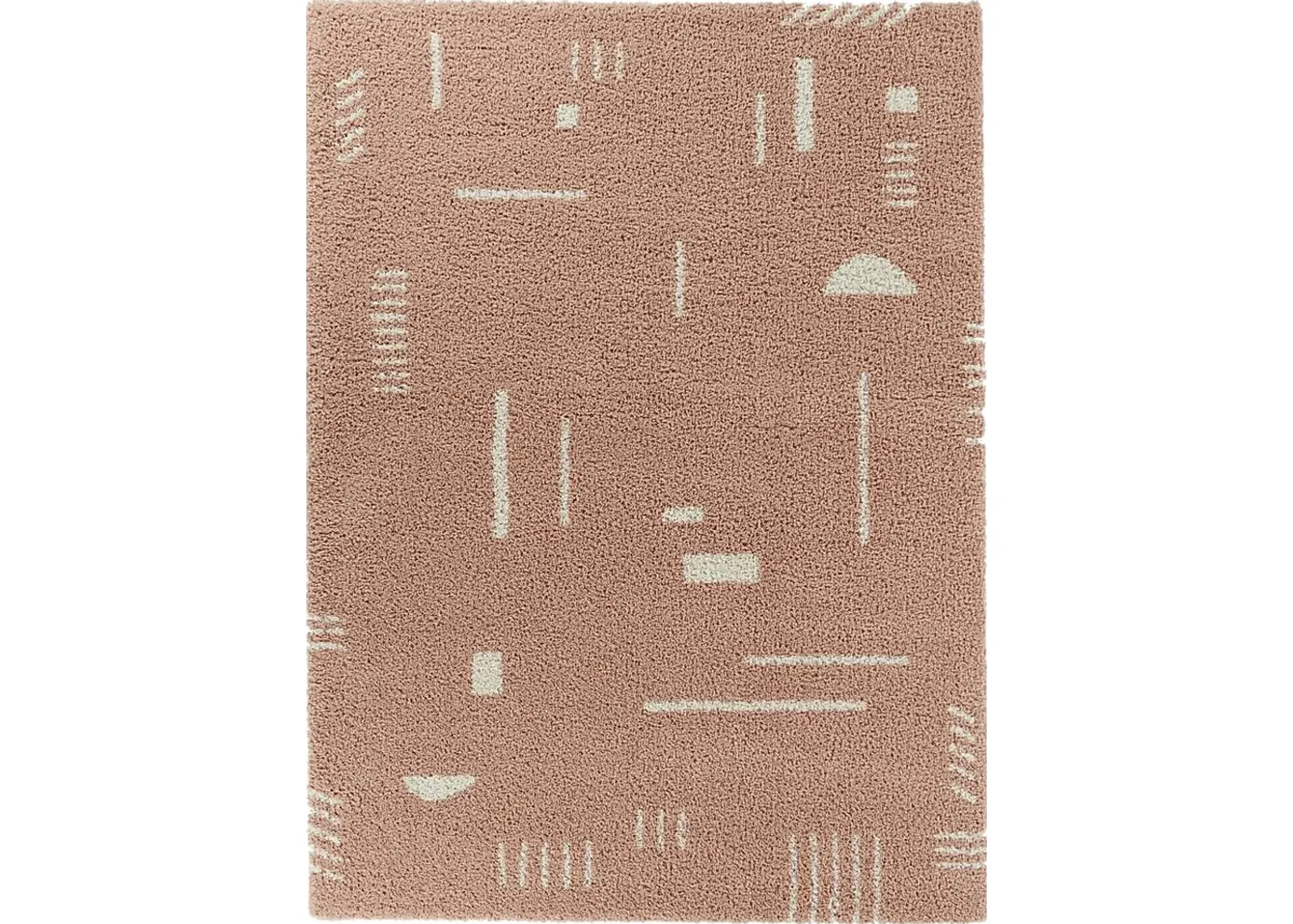 Kids Pailoap Pink/White 6'7 x 9' Rug