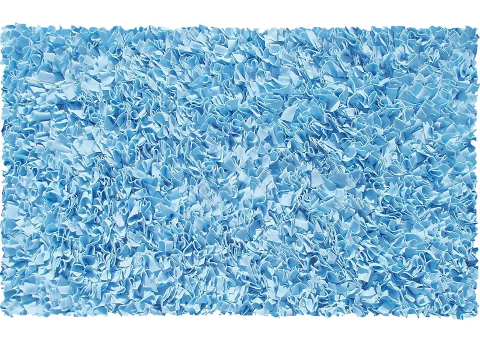 Kids Fuzzy Clouds Blue 4'7 x 7'7 Rug