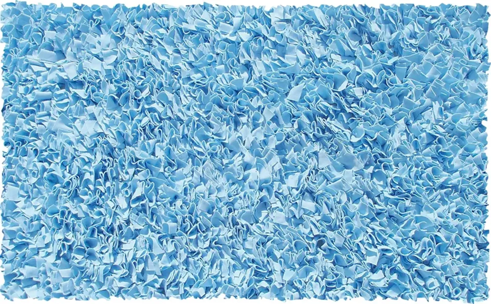 Kids Fuzzy Clouds Blue 4'7 x 7'7 Rug