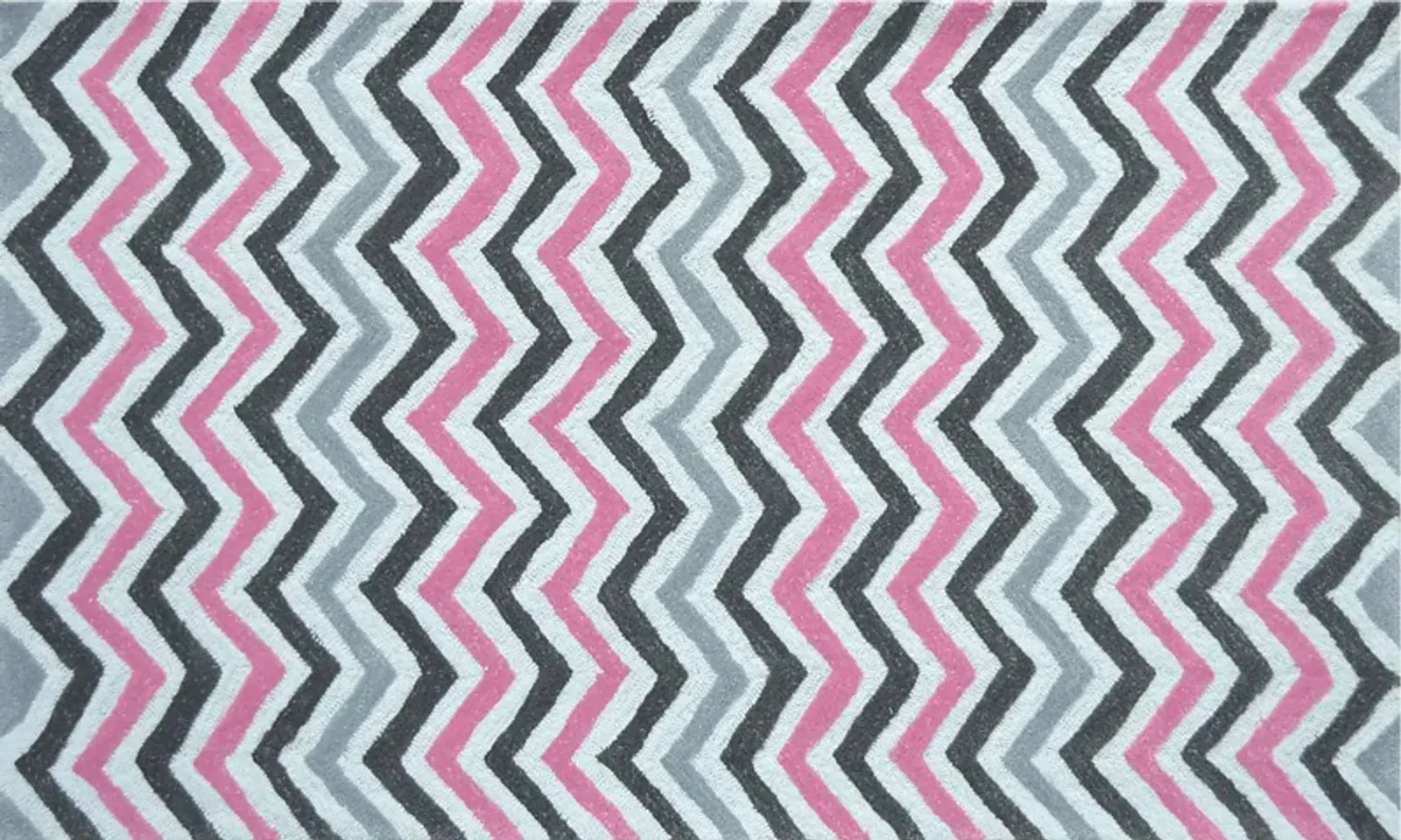 Kids Chevron Party Pink 4'7 x 7'7 Rug