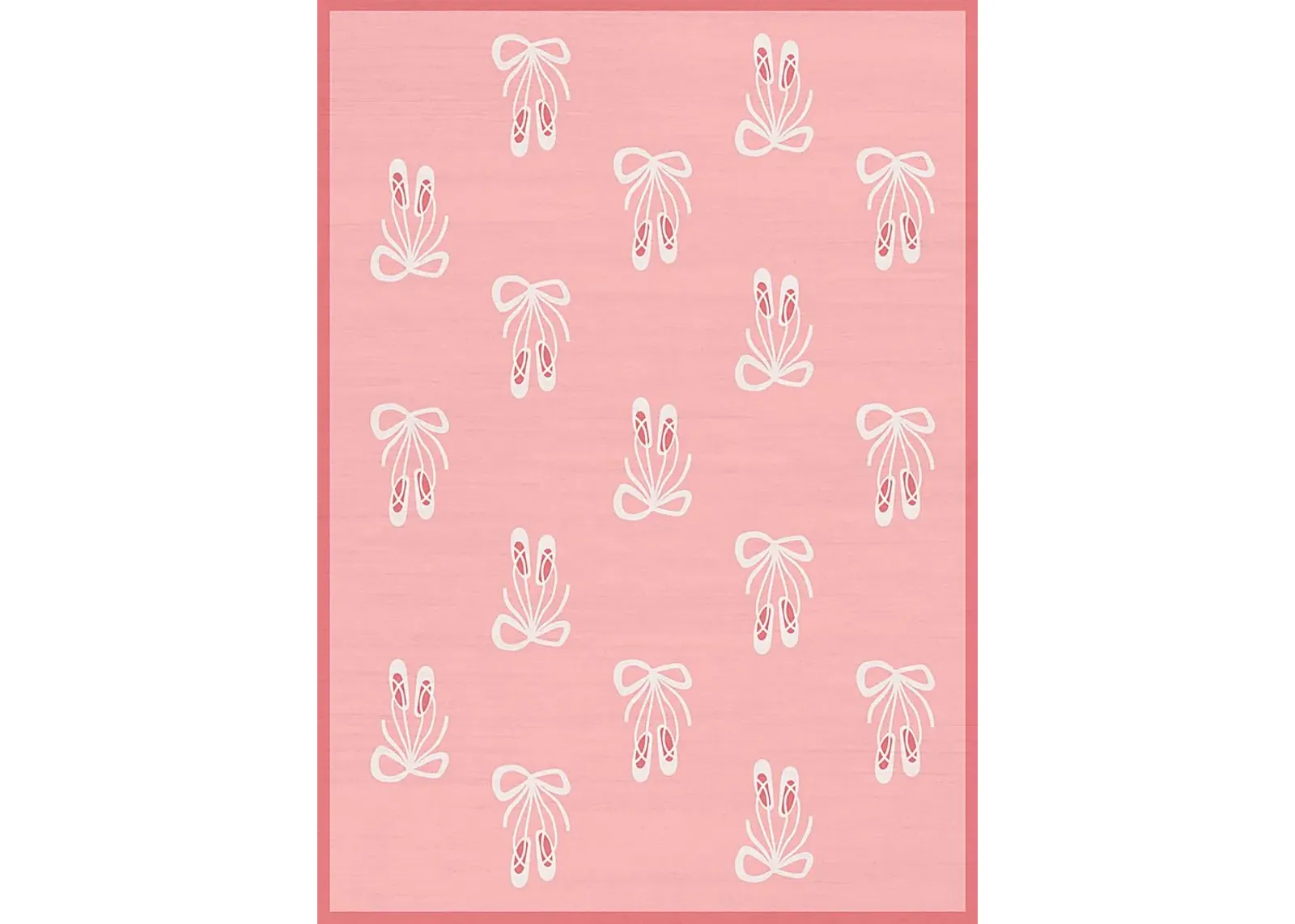 Kids Demure Bow Pink 6'6 x 9'2 Rug