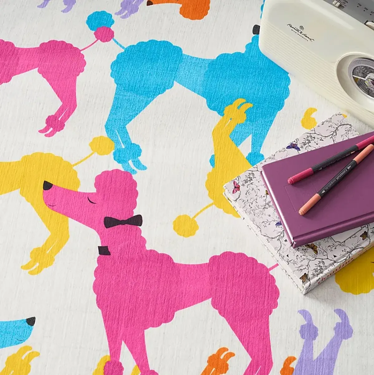 Kids Poodle Glam Multi 6'6 x 9'2 Rug