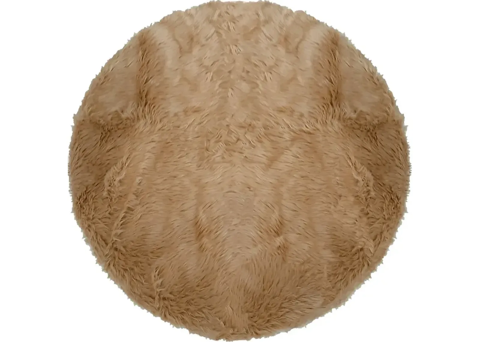 Kids Bear Cub Tan 4' Round Rug