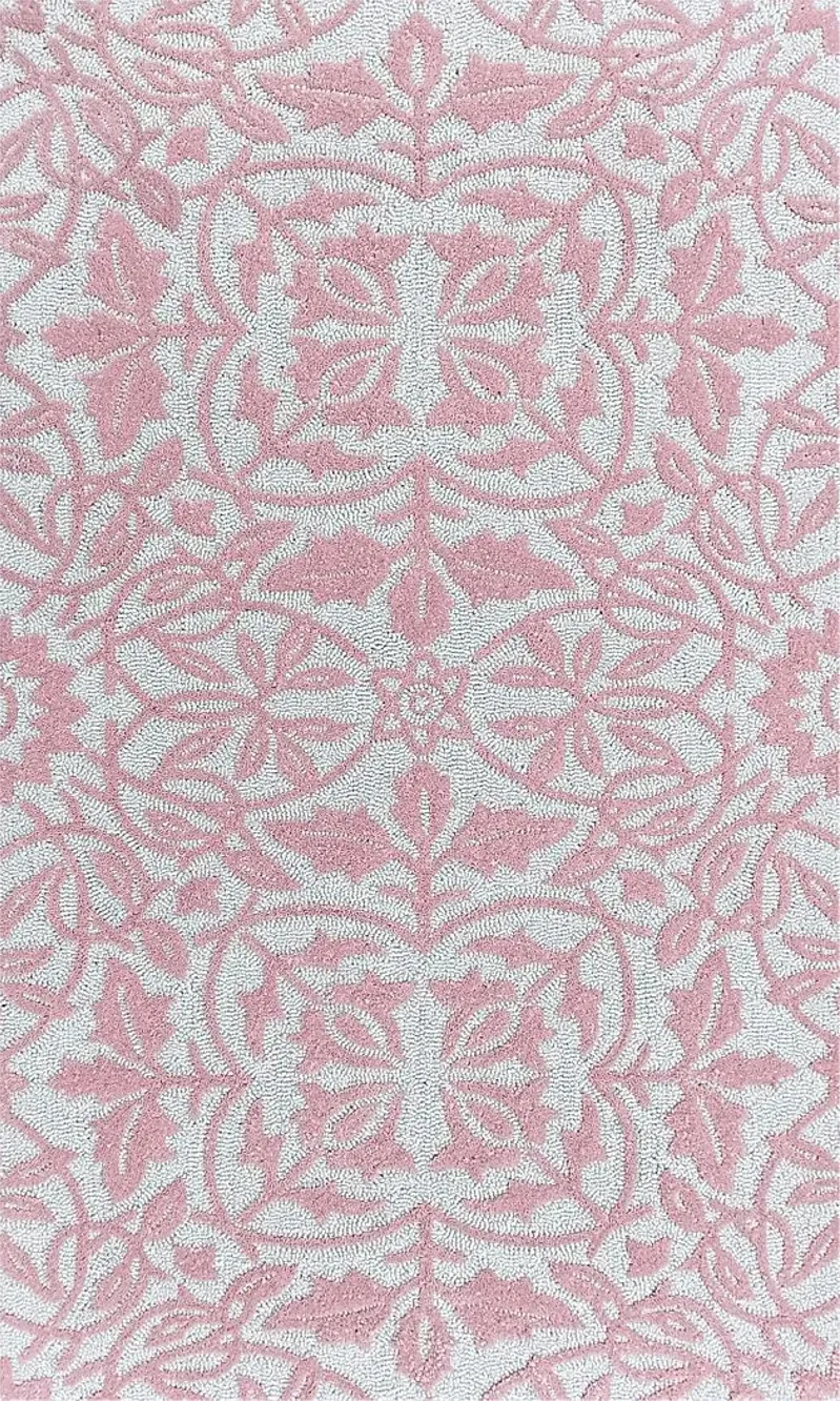 Kids Pretty Petal Pink 4'7 x 7'7 Rug