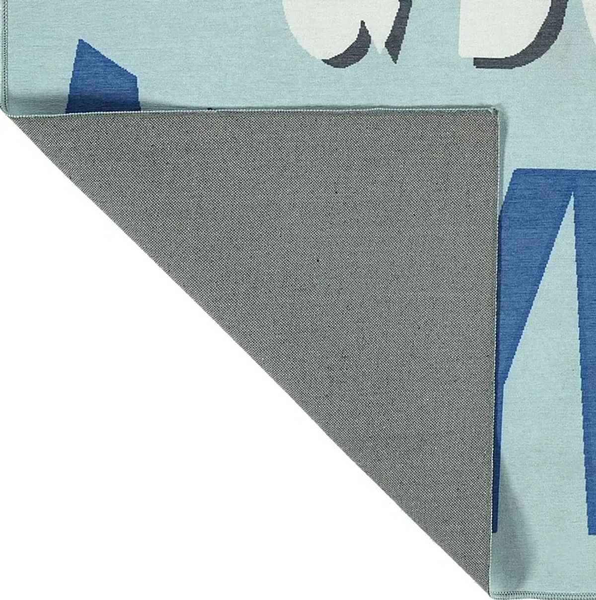 Kids Brave Adventure Blue 5' x 7' Rug