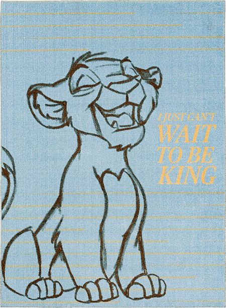 Disney Lion King Simba Blue 8' x 10' Rug