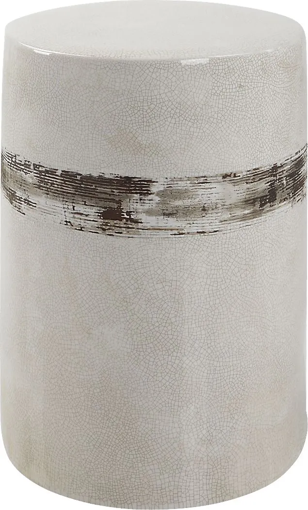 Outdoor Rumra Ivory Garden Stool