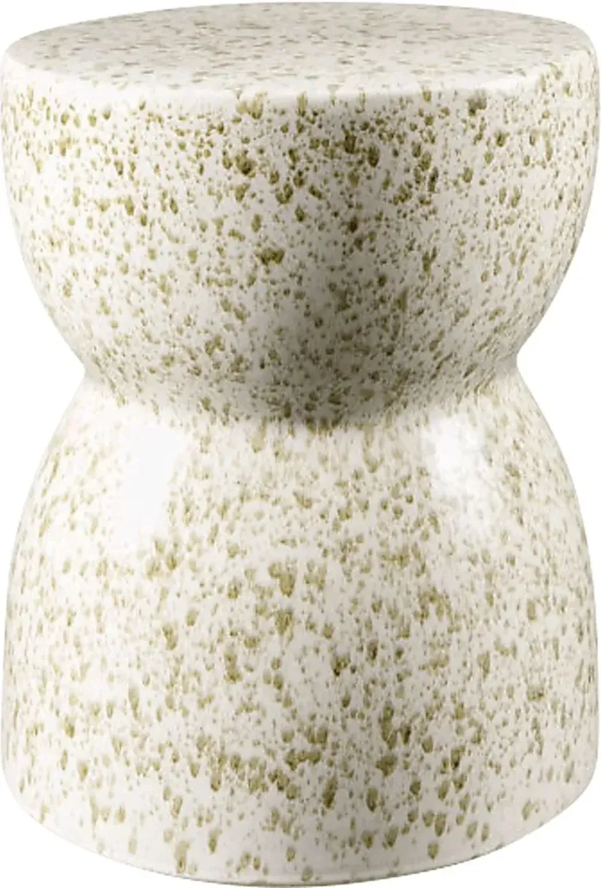 Outdoor Brise White Garden Stool