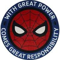 Kids Disney Spiderman Power Multi 5' Round Rug
