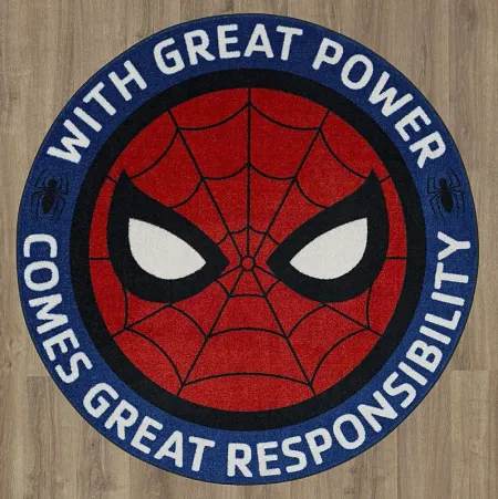Kids Disney Spiderman Power Multi 8' Round Rug