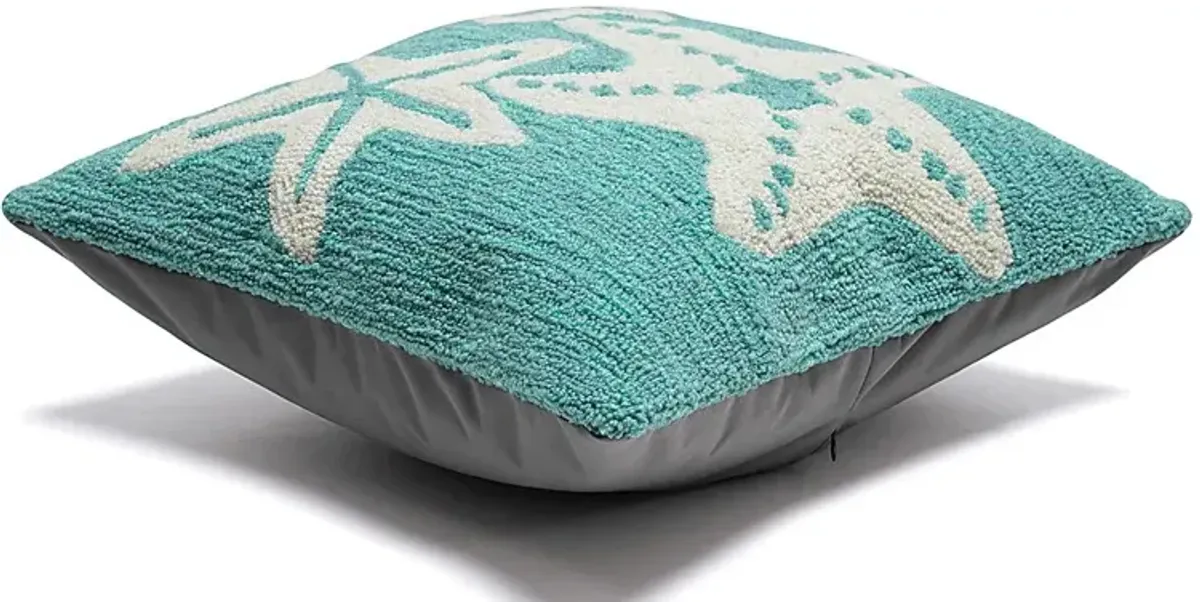 Moon Sands Aqua Indoor/Outdoor Accent Pillow