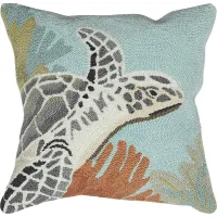 Oceanfront Blue Indoor/Outdoor Accent Pillow