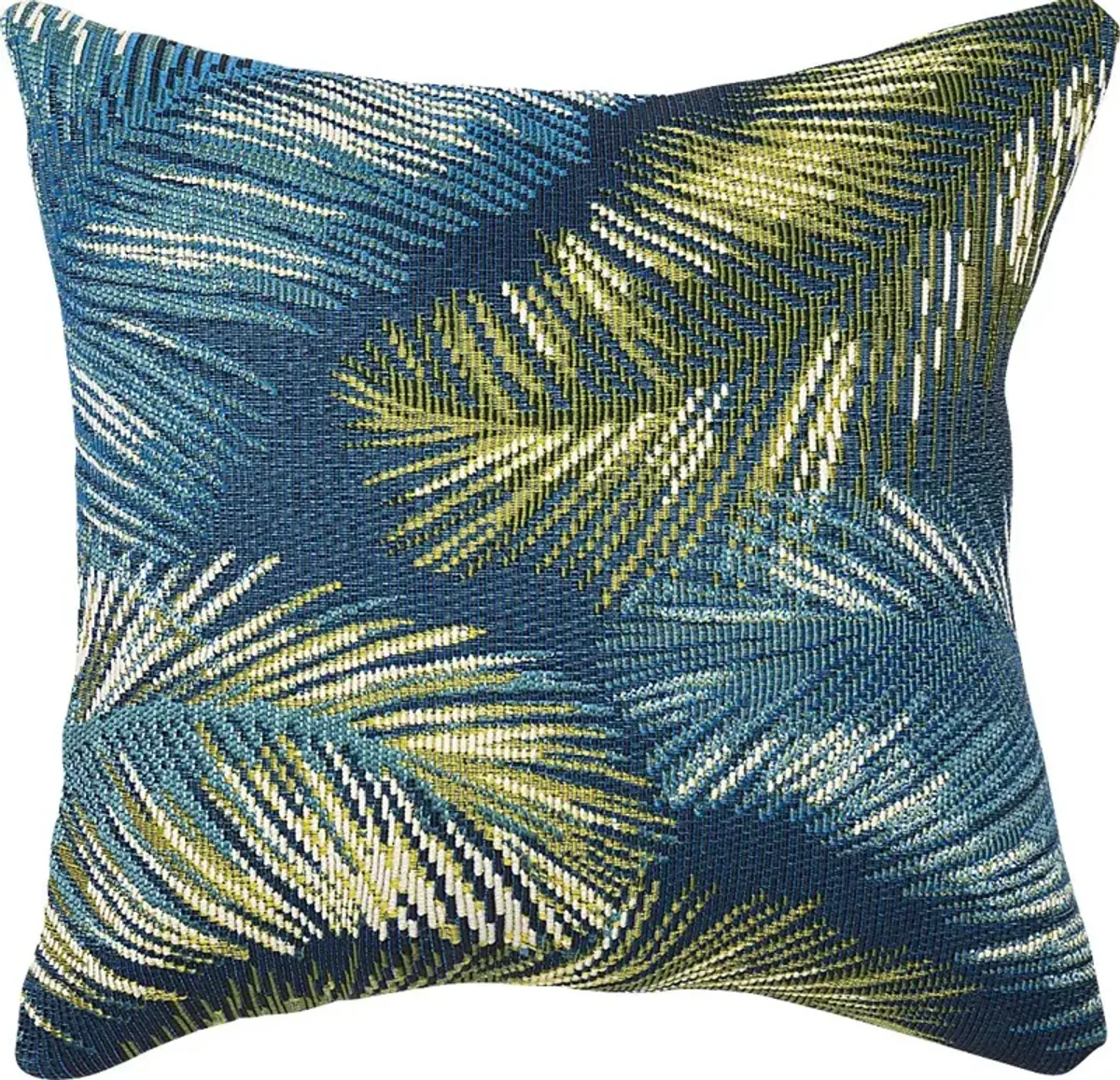 Frond Coast Navy Indoor/Outdoor Accent Pillow