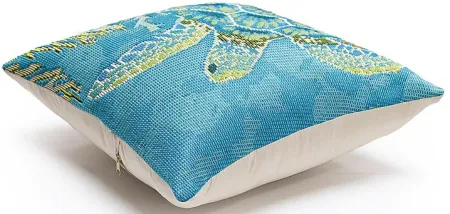 Harmony Bay Blue Indoor/Outdoor Accent Pillow
