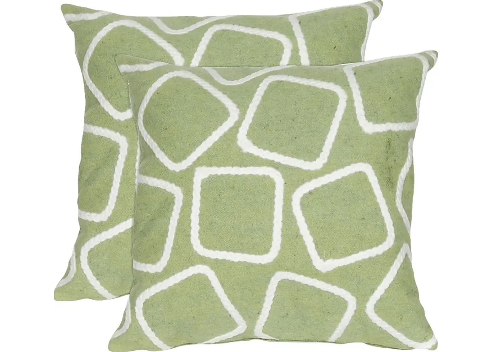 Arnway Green Indoor/Outdoor Accent Pillow, Set of Two