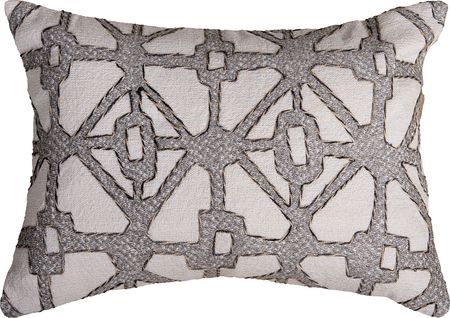 Valbe Gray Indoor/Outdoor Accent Pillow