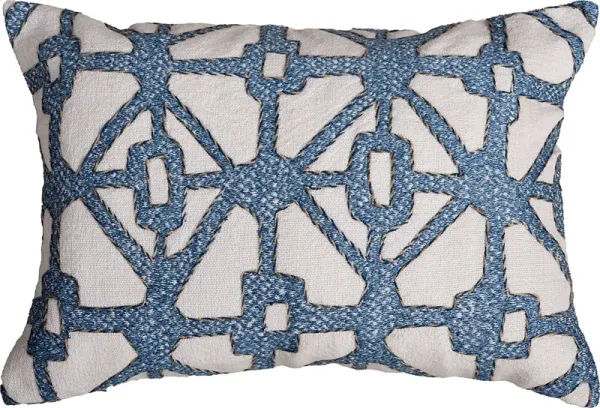 Valbe Blue Indoor/Outdoor Accent Pillow