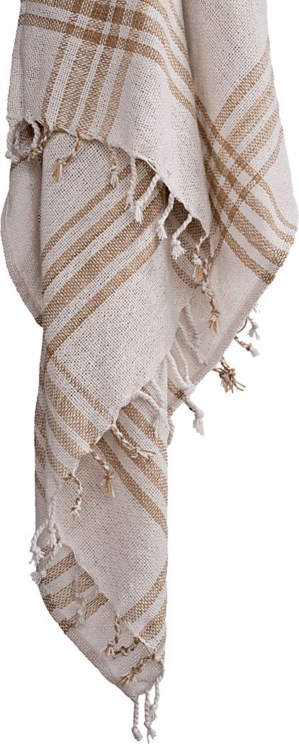 Eeva Natural Indoor/Outdoor Throw Blanket