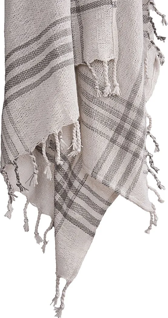 Erlend Gray Indoor/Outdoor Throw Blanket