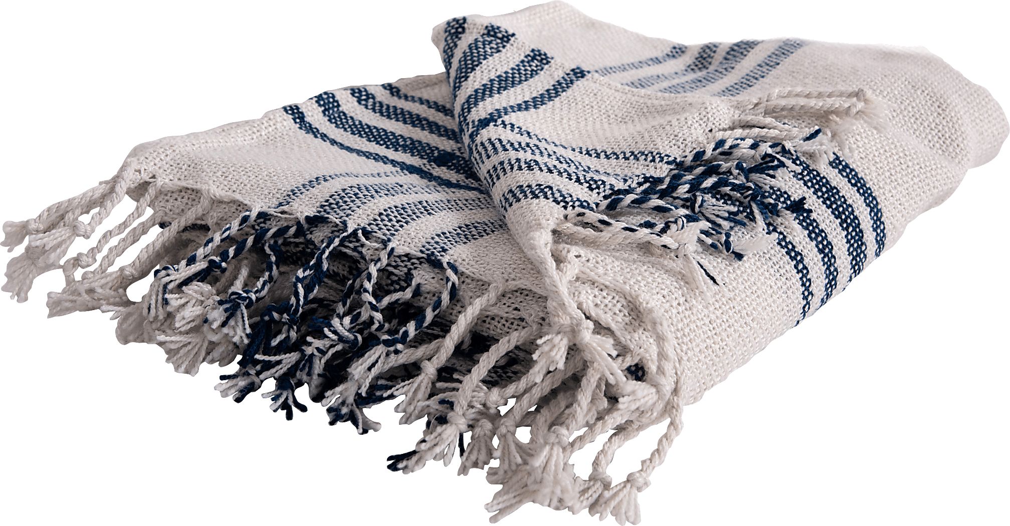 Erlend Navy Indoor/Outdoor Throw Blanket