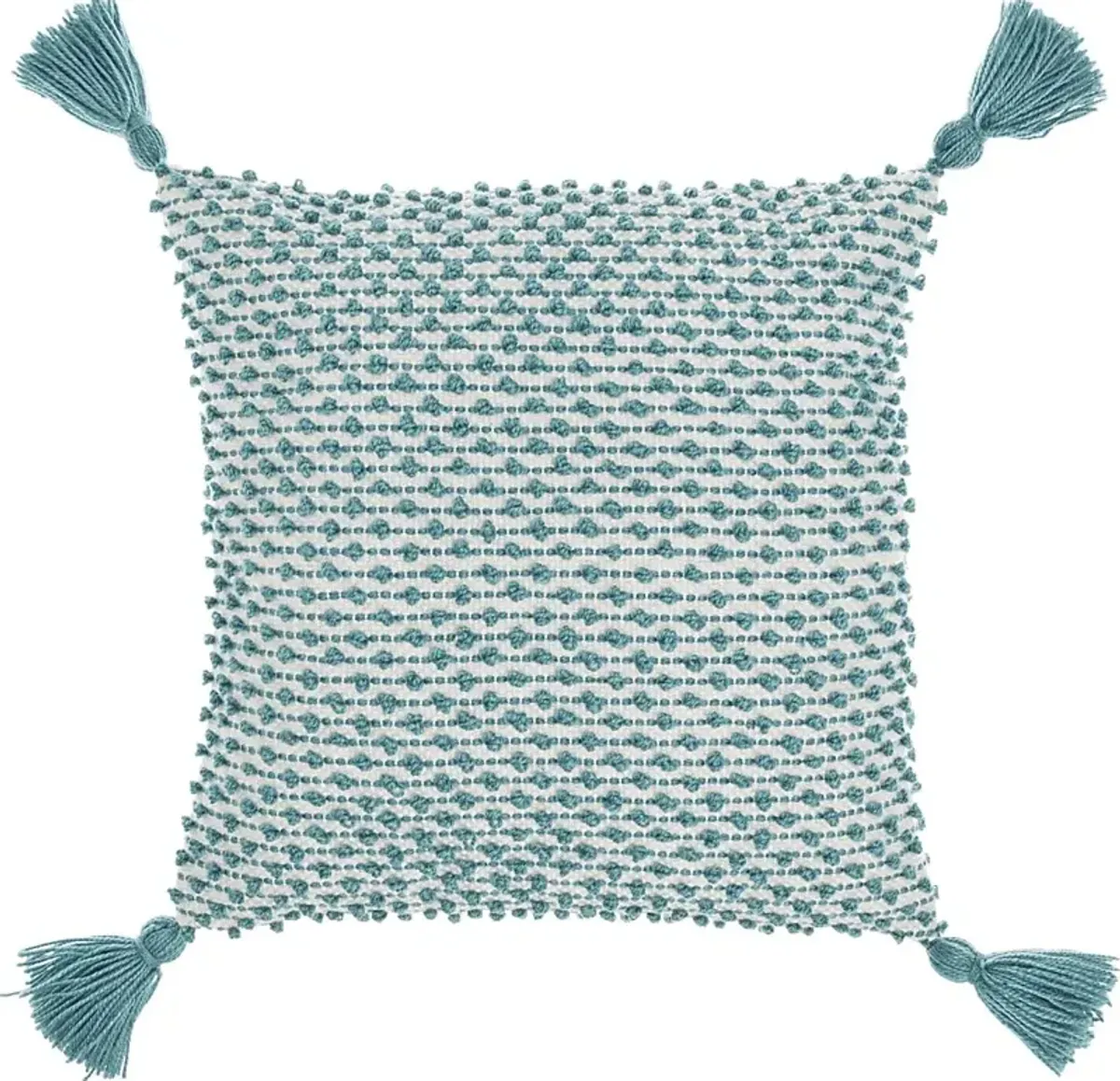 Pollenfur Turquoise Indoor/Outdoor Accent Pillow