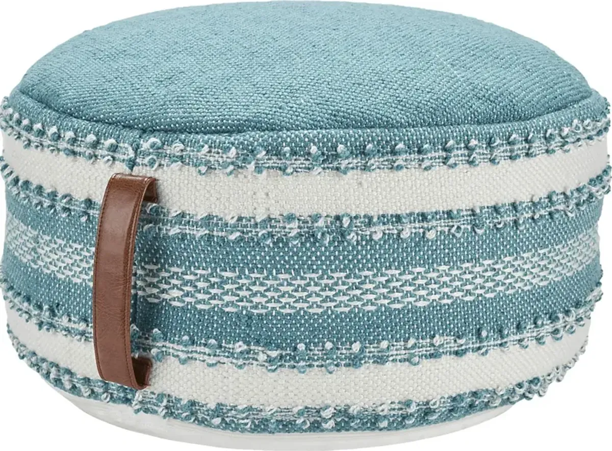 Windybay Turquoise Indoor/Outdoor Pouf