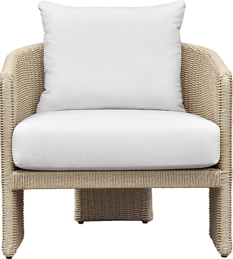 Outdoor Bresnahan Cream Accent Chair