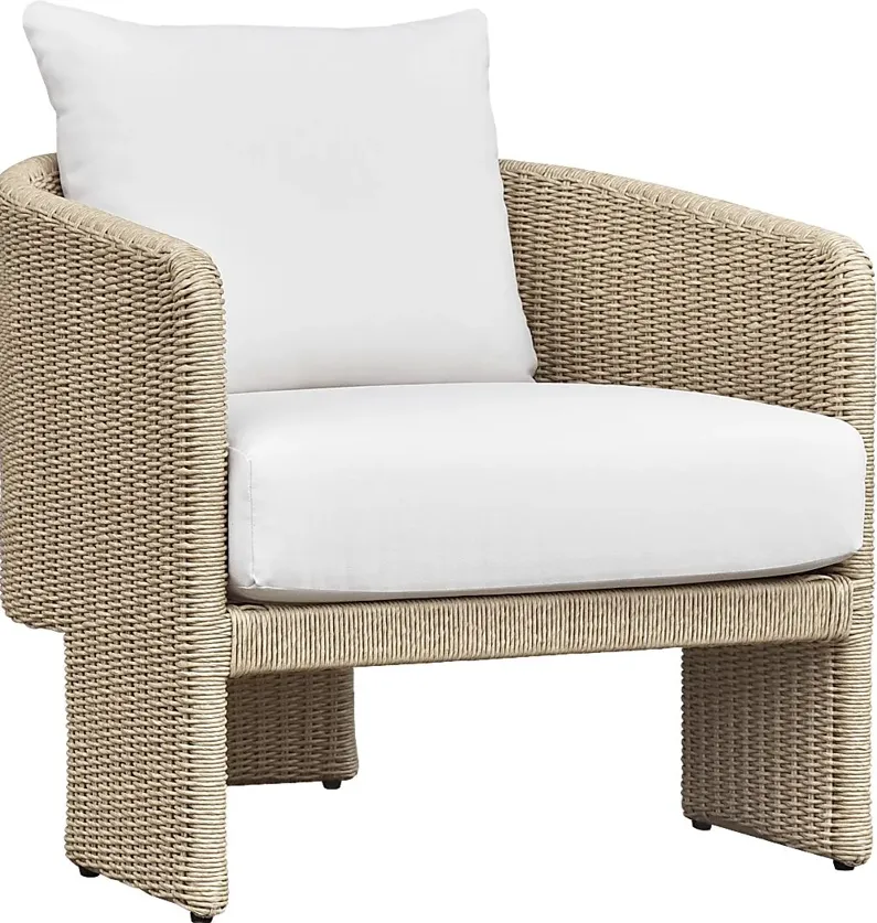 Outdoor Bresnahan Cream Accent Chair