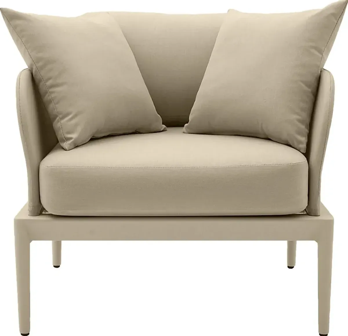 Outdoor Brenkman Taupe Arm Chair