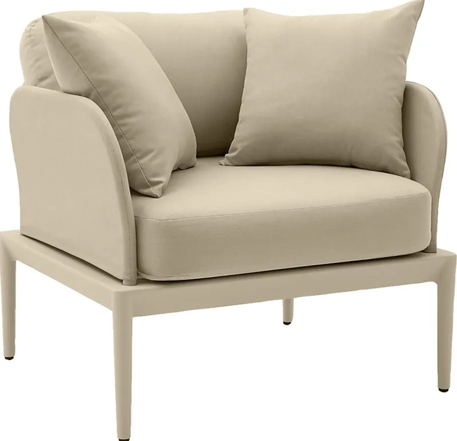 Outdoor Brenkman Taupe Arm Chair