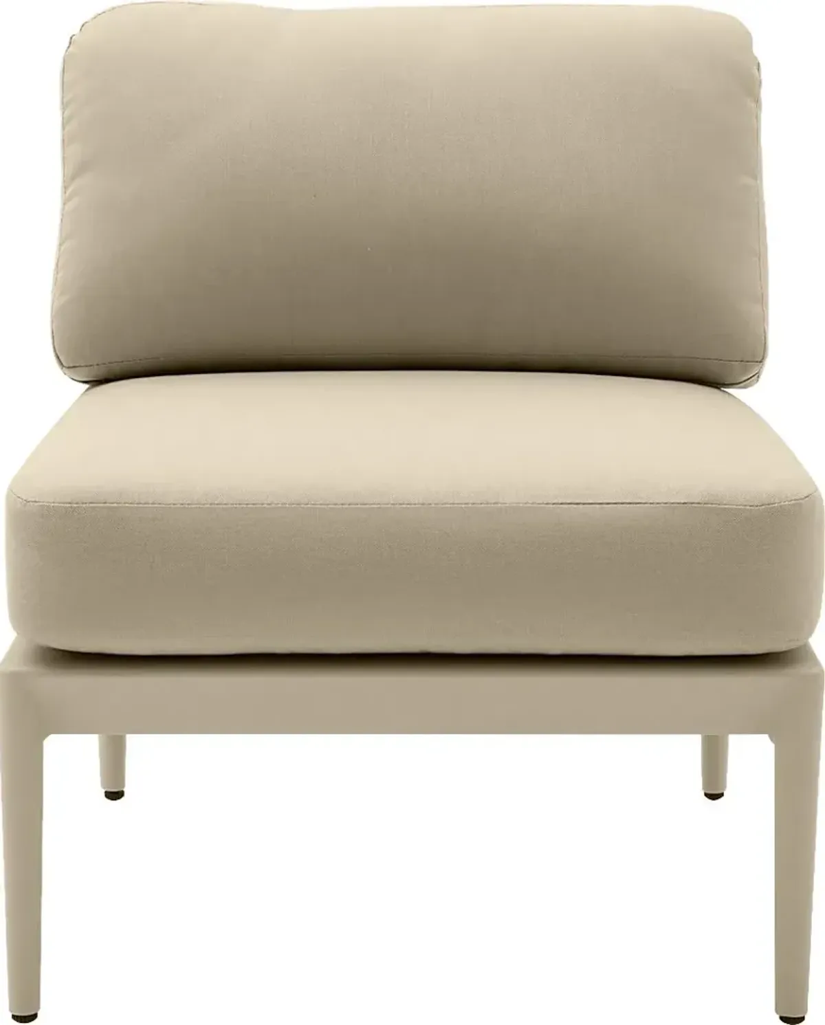 Outdoor Brenkman Taupe Armless Chair