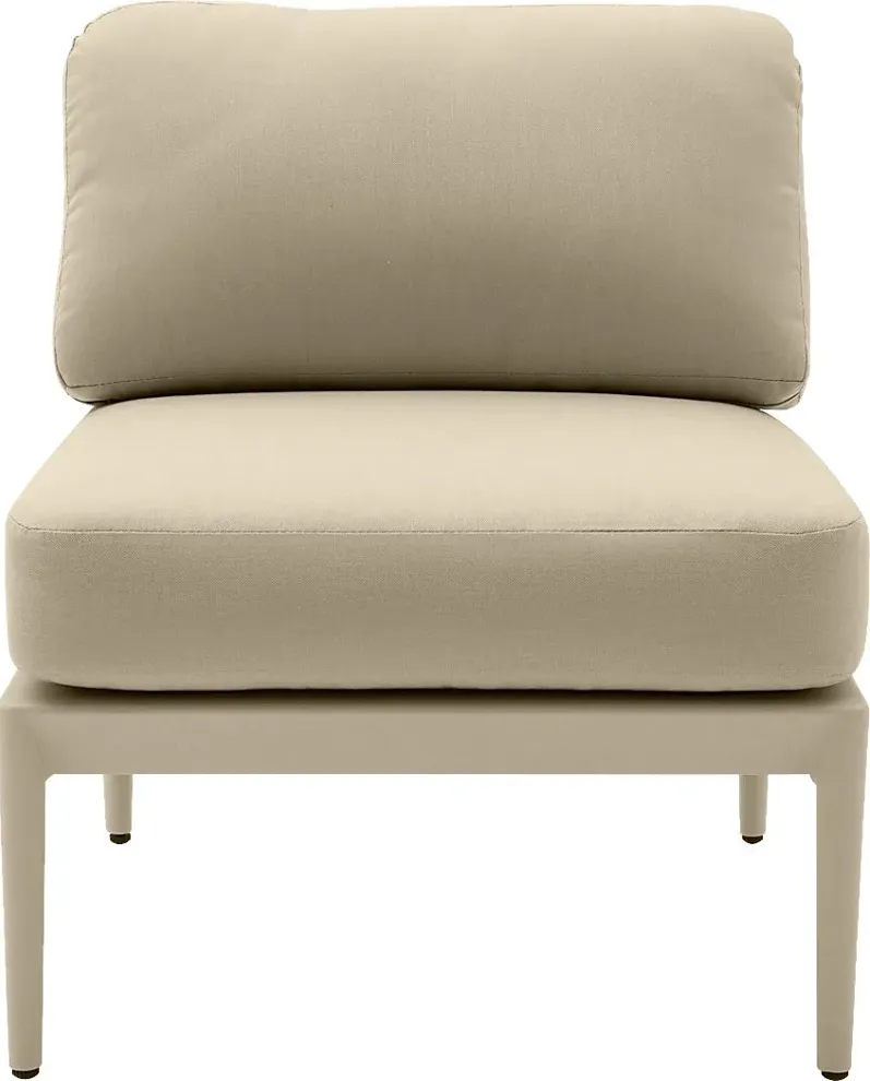 Outdoor Brenkman Taupe Armless Chair